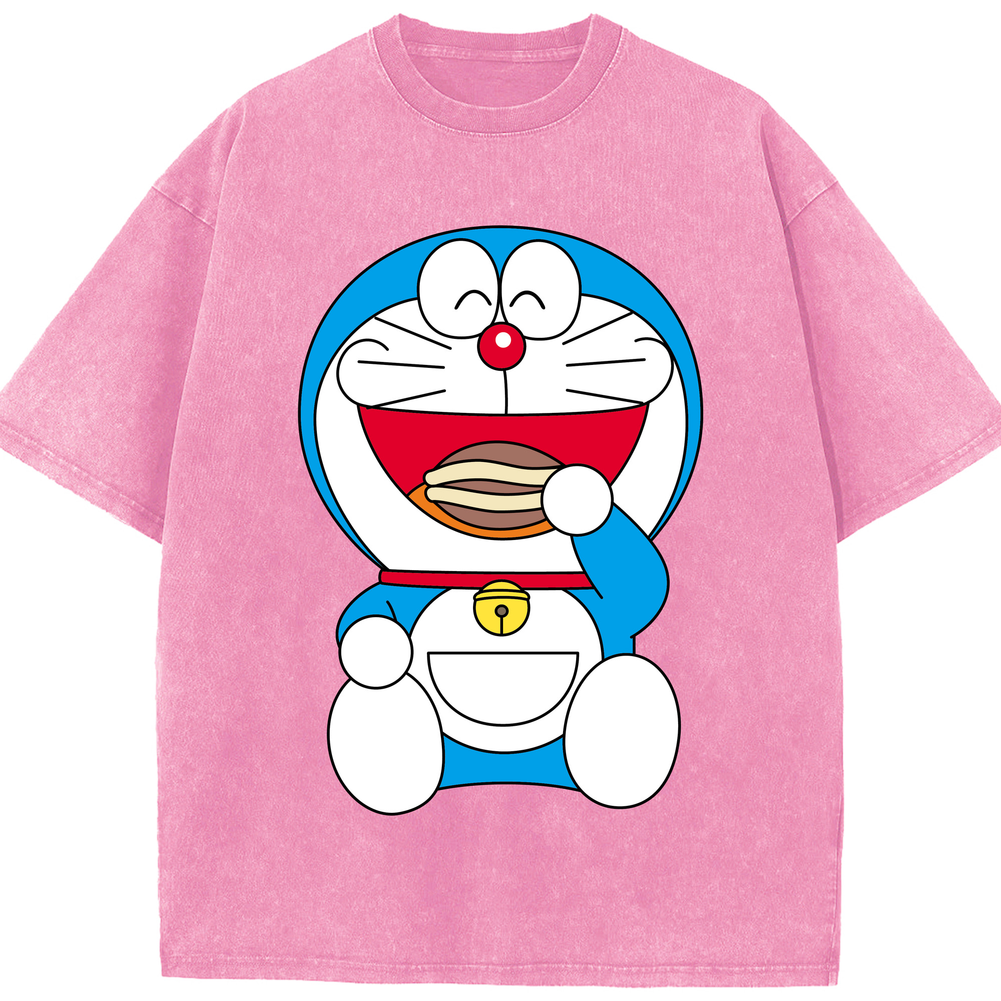 （画像用） ドラえもん Doraemon 綿100% ヴィンテージ風 半袖Tシャツ（フロントプリント）